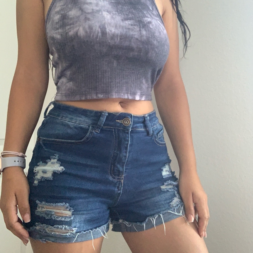 Blue Elite jean shorts